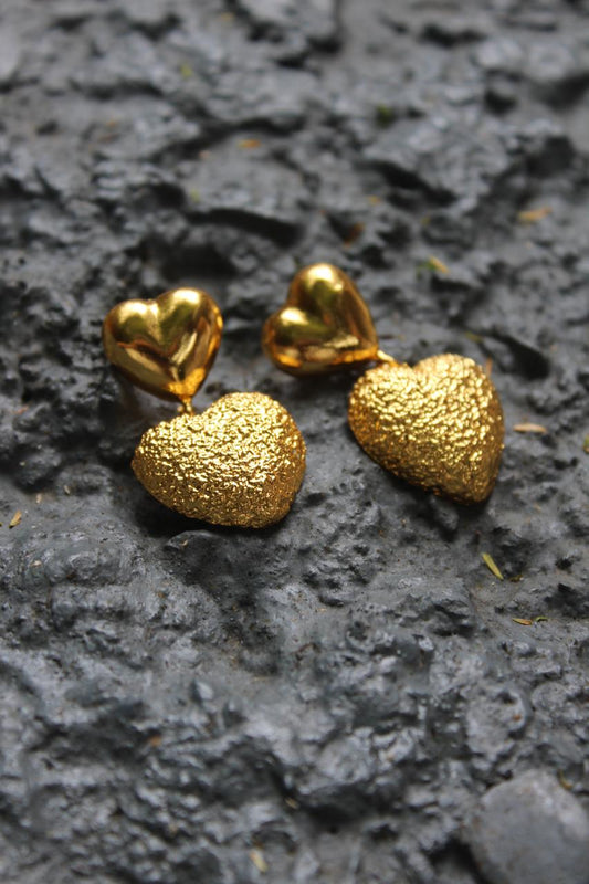 Double Heartbeat Earrings/ Aretes Doble Latido