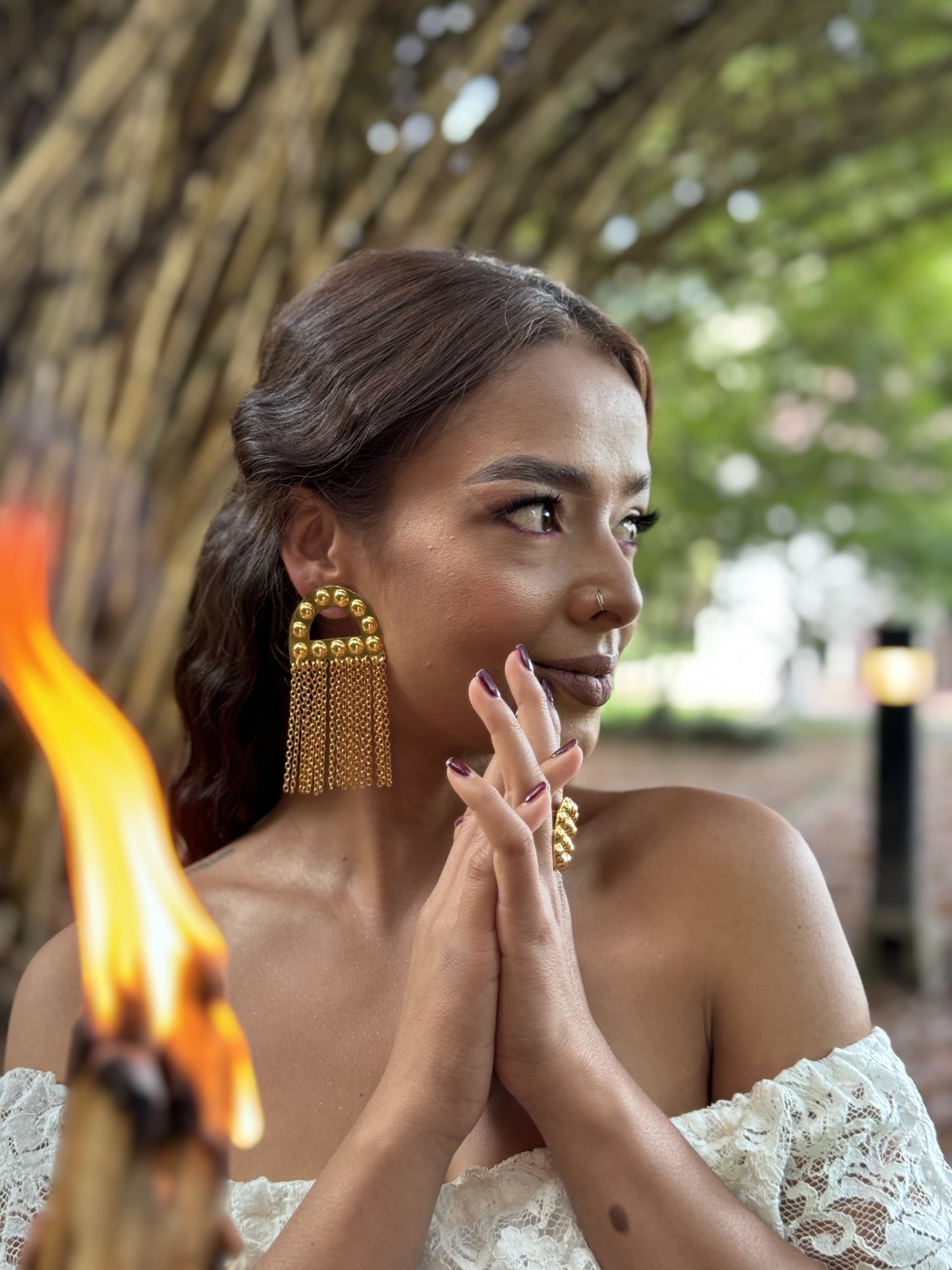 Luxury Earrings | Aretes Cadena De Lujo