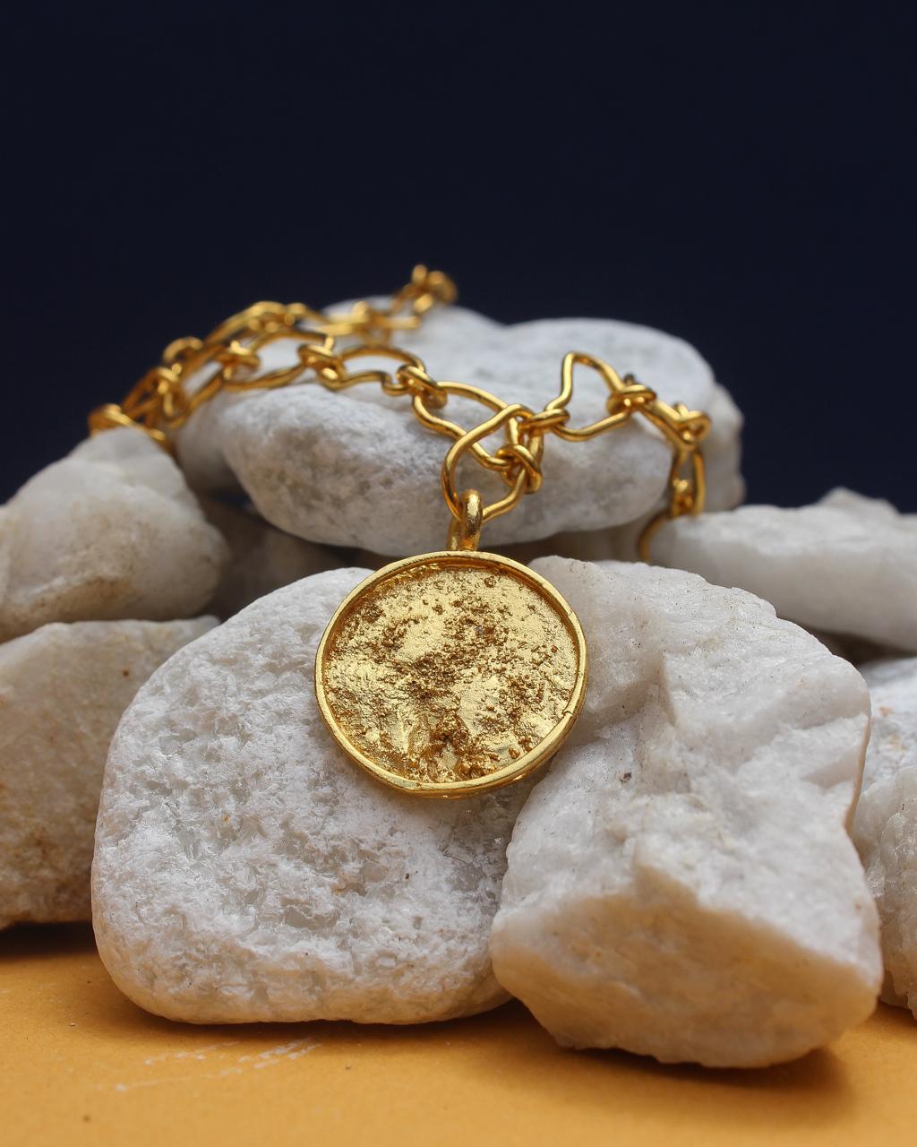 Lunar Gold Charm Choker