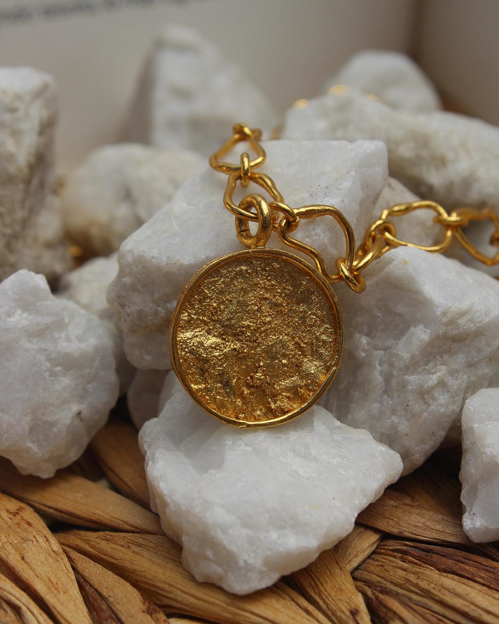 Lunar Gold Charm Choker