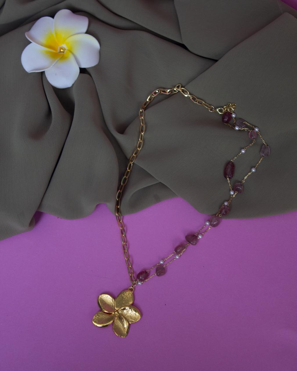 Amethyst Bloom Chain/ Cadena Florecer Amatista