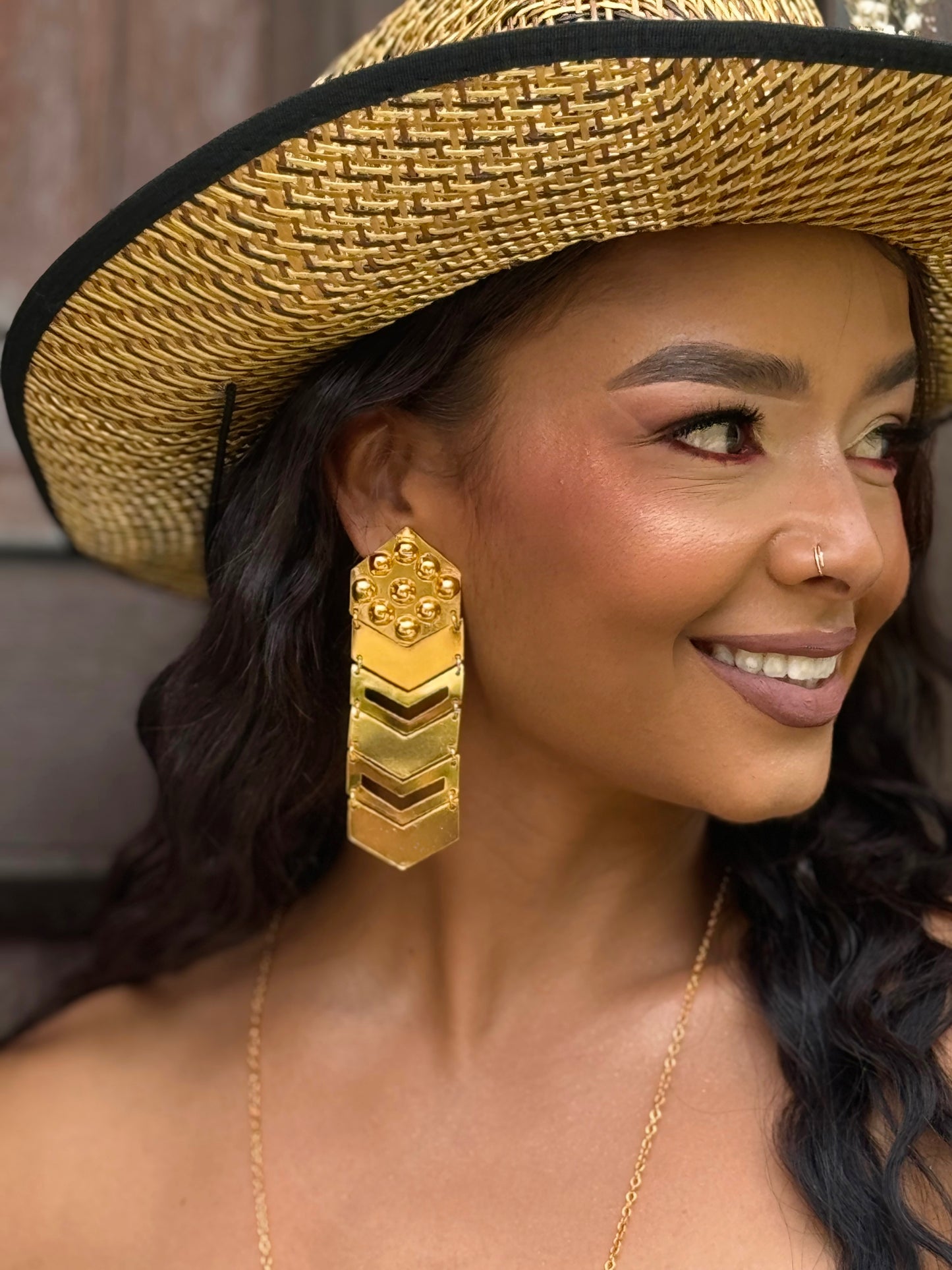 Large Arrow Earrings| Aretes Maxi Flecha