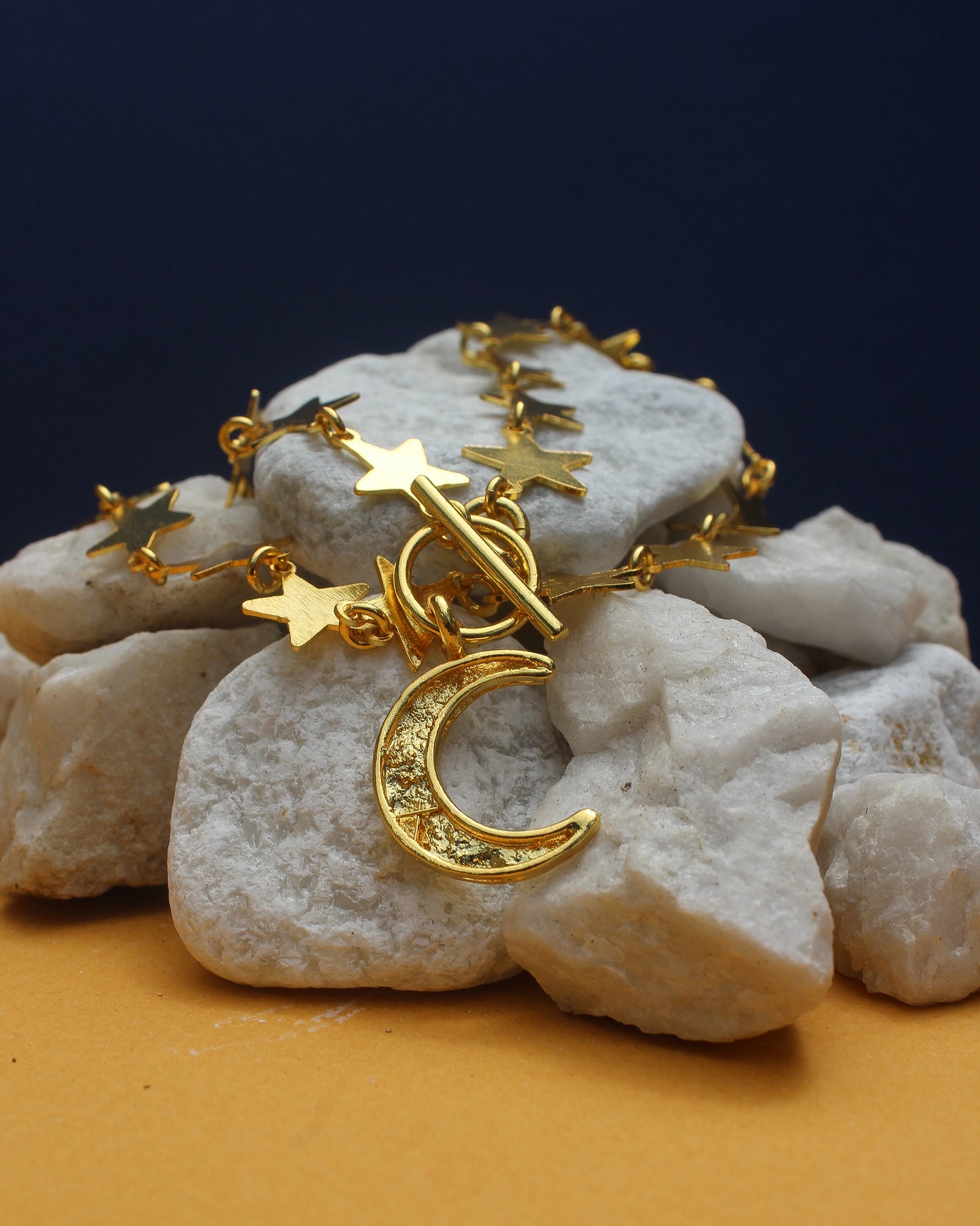 Lunar Gold Charm Choker